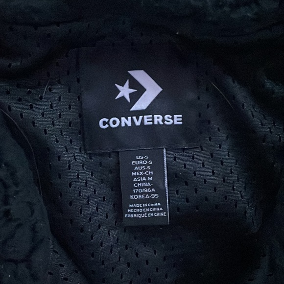 Black Vintage Fluffy Converse Quarter-zip - Picture 5 of 5